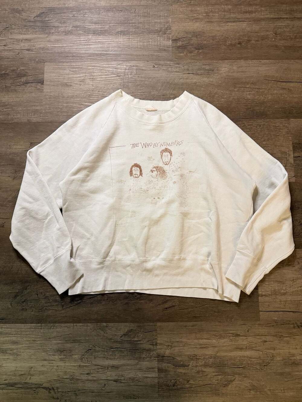 The Who By Numbers Vintage Graphic Sweatshirt White